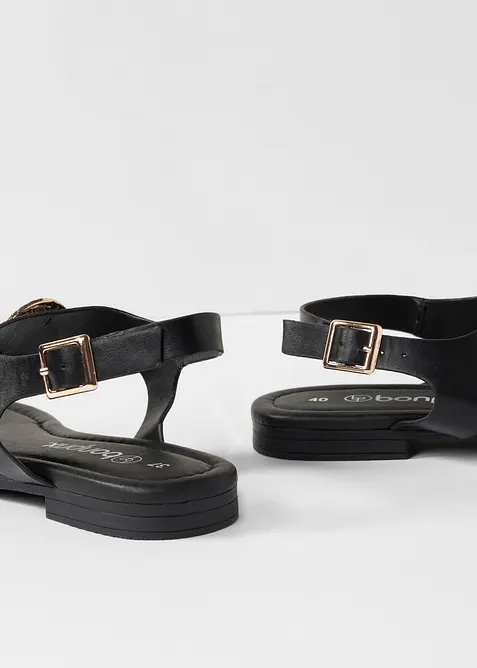 Zehenstegsandalen mit Metallic-Details, bonprix