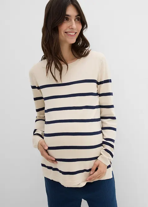 Pull de grossesse et d&rsquo;allaitement en maille l&eacute;g&egrave;re, bonprix