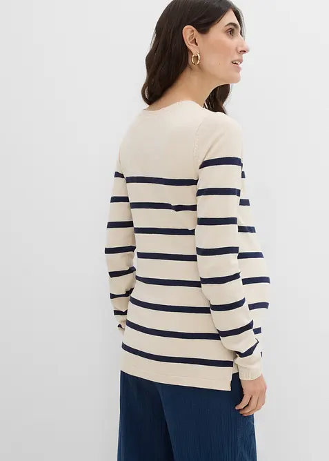 Pull de grossesse et d&rsquo;allaitement en maille l&eacute;g&egrave;re, bonprix