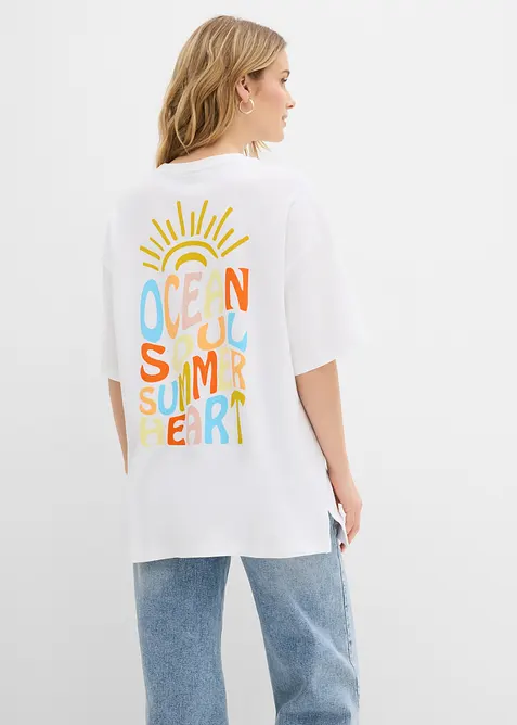 T-shirt oversize 100% coton, bonprix