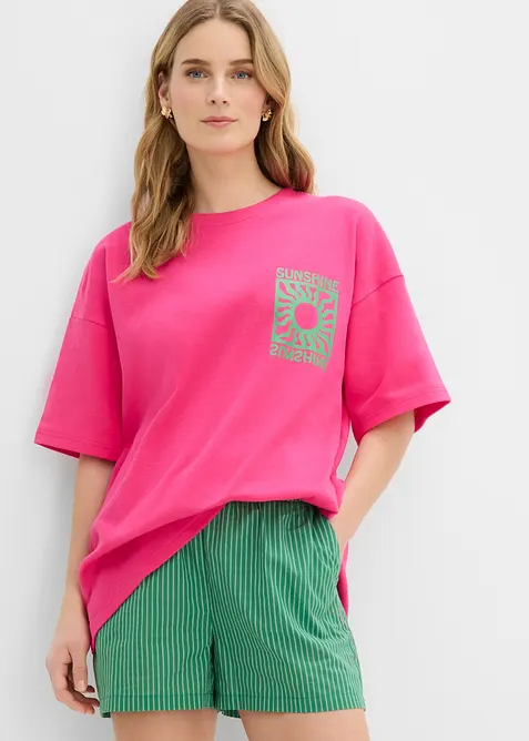 T-shirt oversize 100% coton, bonprix