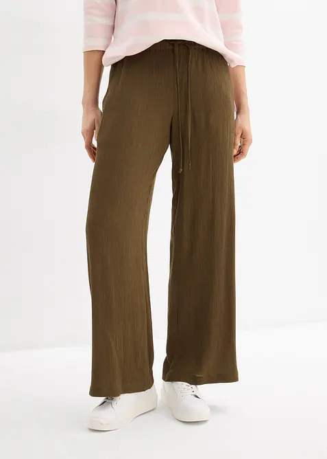 Palazzo-Hose aus reiner Viskose, bonprix