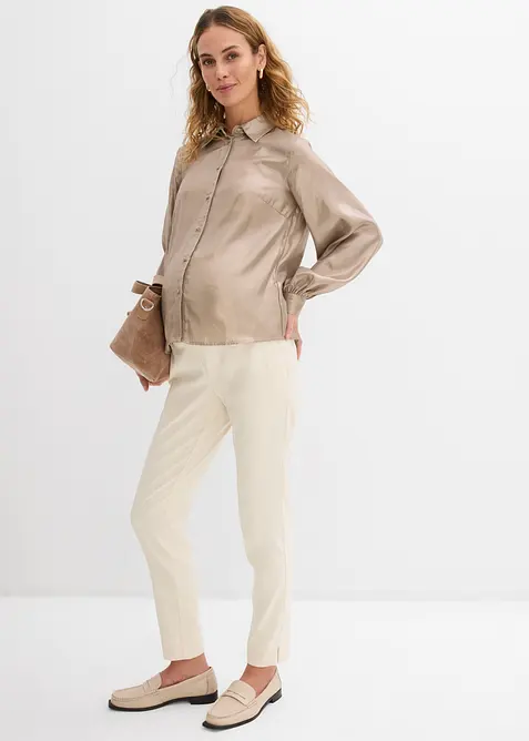 Pantalon de grossesse extensible avec jambes fusel&eacute;es, bonprix