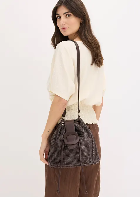 Sac bourse effet paille, bonprix