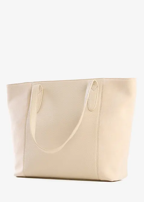 Grand cabas bi-mati&egrave;re, bonprix