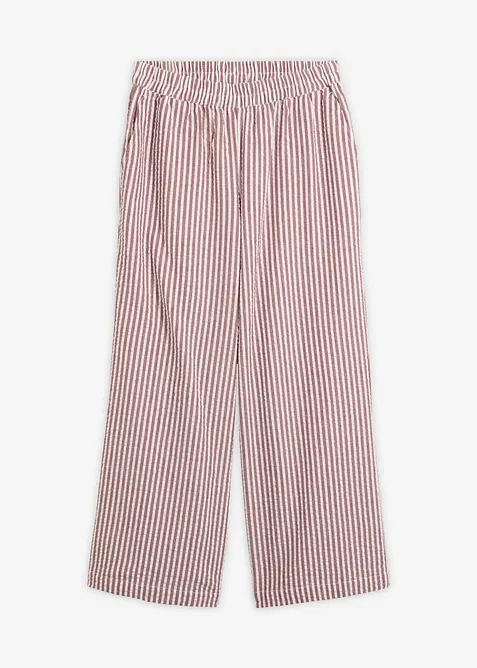 Palazzo-Hose aus Seersucker, 7/8 L&auml;nge, bonprix