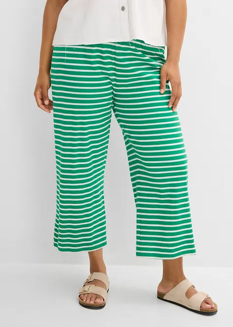Pantalon sweat en coton textur&eacute;, bonprix