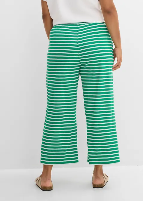 Pantalon sweat en coton textur&eacute;, bonprix