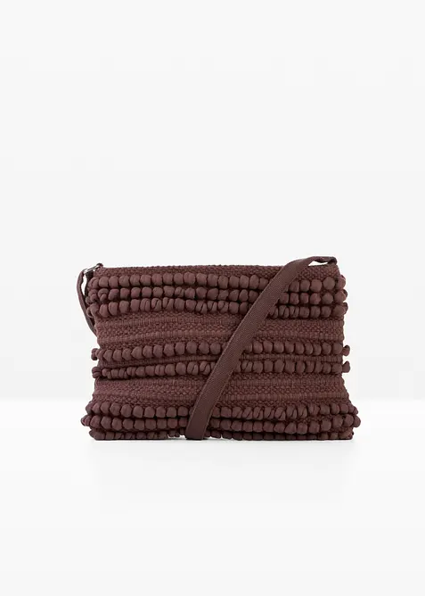 Sac &agrave; bandouli&egrave;re en toile textur&eacute;e, bonprix