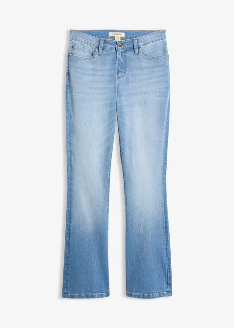 Jean bootcut taille haute, extensible et confortable, bonprix