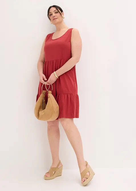 Jerseykleid aus reiner Baumwolle, bonprix
