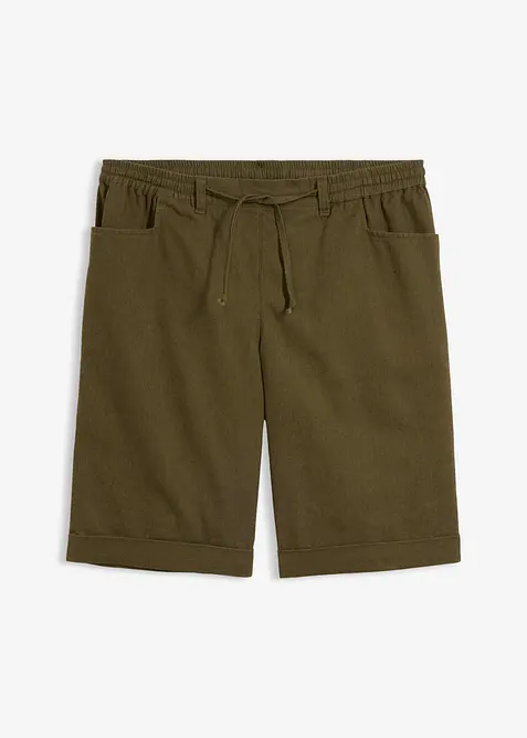 Bermuda en lin majoritaire, bonprix