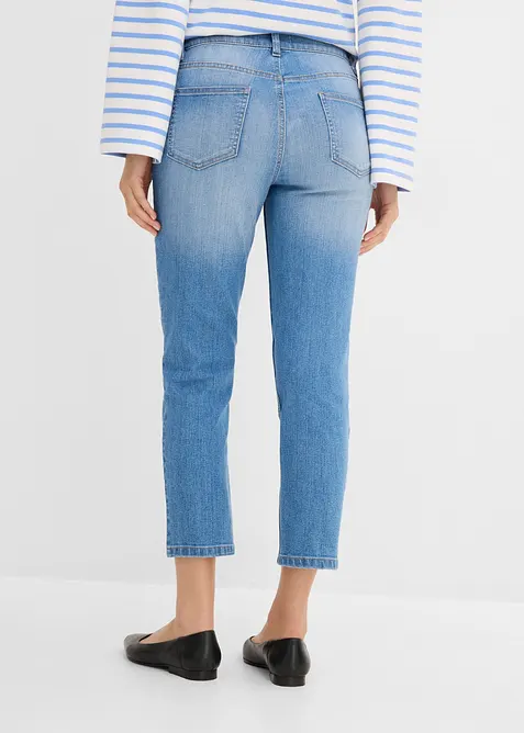 Jean slim cropped, taille haute, bonprix
