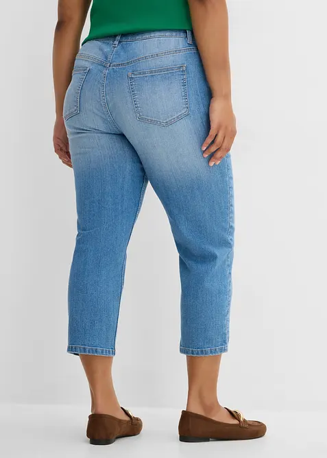 Jean slim cropped, taille haute, bonprix