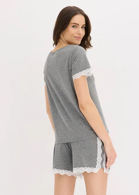 Pyjashort avec dentelle, bonprix