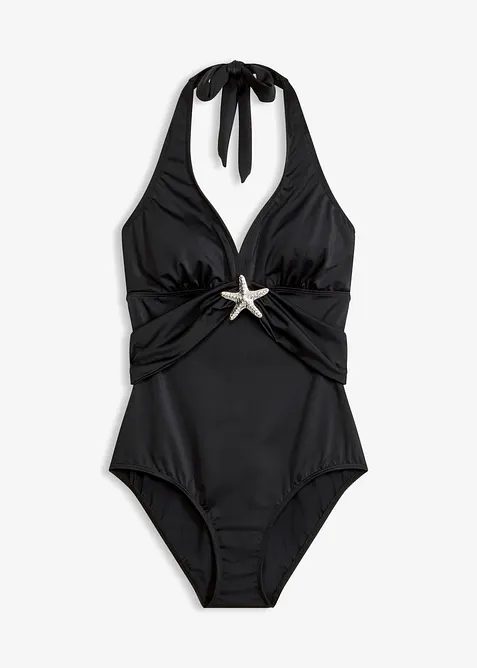 Maillot 1 pi&egrave;ce dos nu avec d&eacute;tail &eacute;toile de mer, bonprix