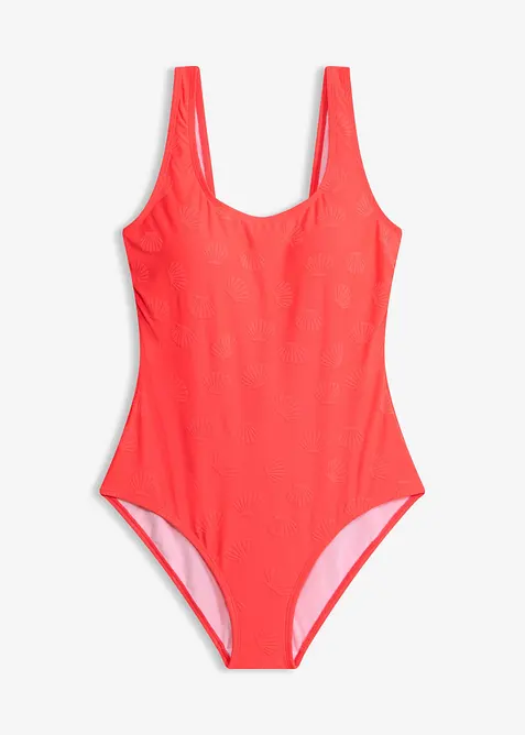 Maillot sculptant en mati&egrave;re textur&eacute;e, maintien l&eacute;ger, bonprix