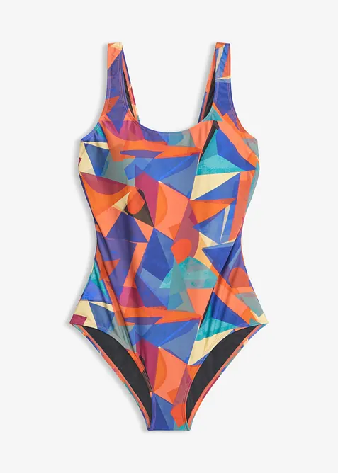Maillot 1 pi&egrave;ce sculptant, maintien mod&eacute;r&eacute;, bonprix