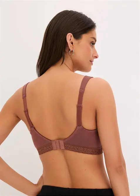 Lot de 2 soutiens-gorge d&rsquo;allaitement coton sans armatures, bonprix