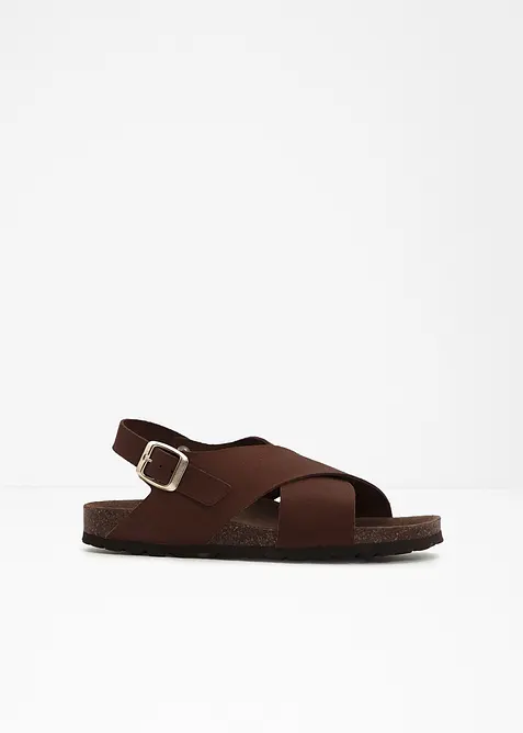 Sandales en cuir, bonprix