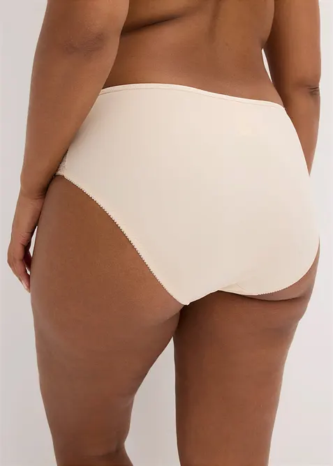 Lot de 2 slips maxi avec dentelle, bonprix