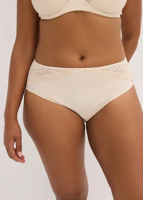 Lot de 2 slips maxi avec dentelle, bonprix