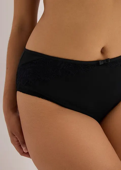 Maxislip mit zarter Spitze (2er Pack), bonprix