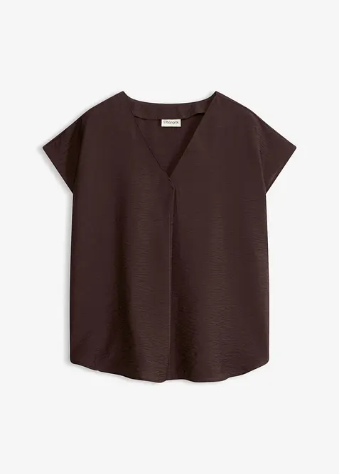 Blouse fluide en viscose m&eacute;lang&eacute;e, bonprix