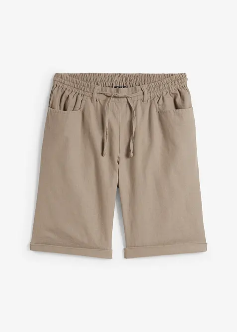 Bermuda en lin majoritaire, bonprix
