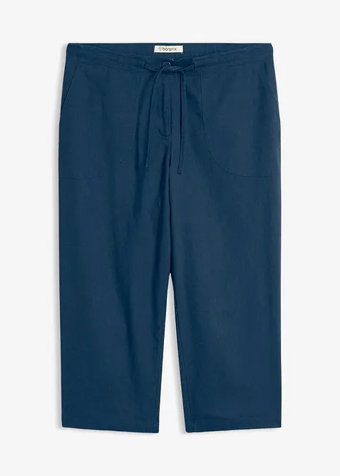 Leinen-3/4-Hose, bonprix