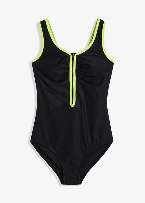 Maillot 1 pi&egrave;ce sculptant avec effet sculptant l&eacute;ger, bonprix