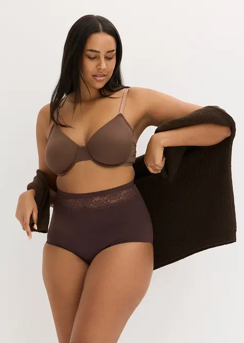 Lot de 3 soutiens-gorge moul&eacute;s non rembourr&eacute;s, bonprix