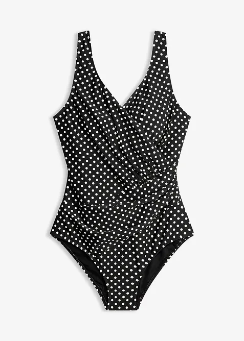 Maillot 1&nbsp;pi&egrave;ce sculptant et crois&eacute;, maintien mod&eacute;r&eacute;, bonprix