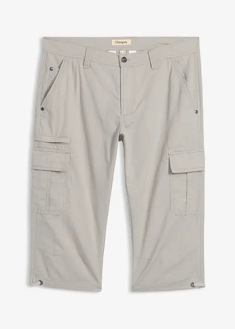 Bermuda long poches cargo regular 100% coton, bonprix