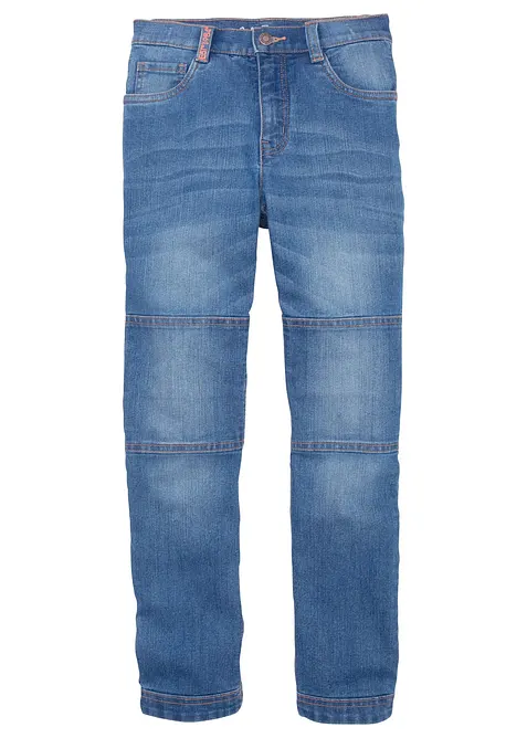 Jean extensible Regular et droit avec genoux renforc&eacute;s, bonprix