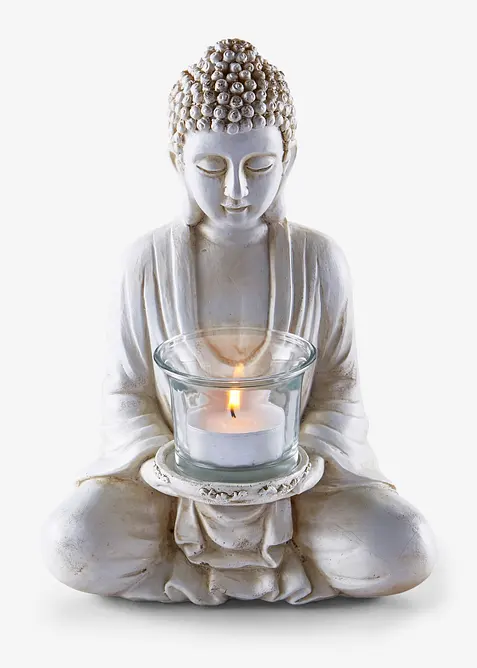 Statuette Bouddha avec photophore, bonprix