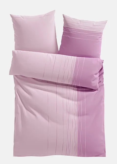 Parure de lit en coton m&eacute;lang&eacute;, bonprix