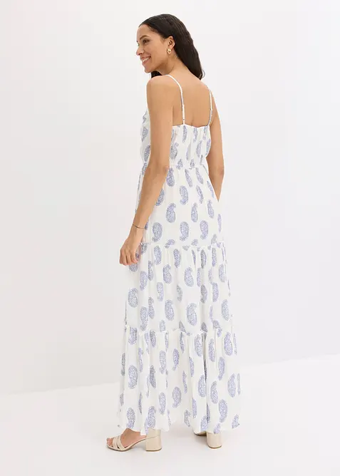 Maxikleid aus strukturierter Viskose mit Glitzereffekt, bonprix