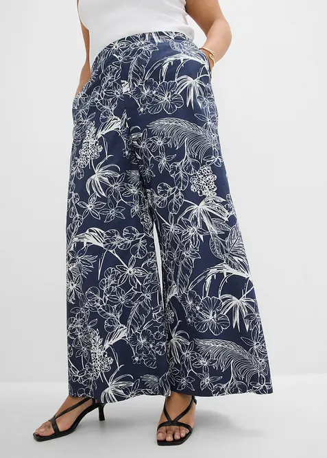 Marlenehose aus reiner Baumwolle, bonprix