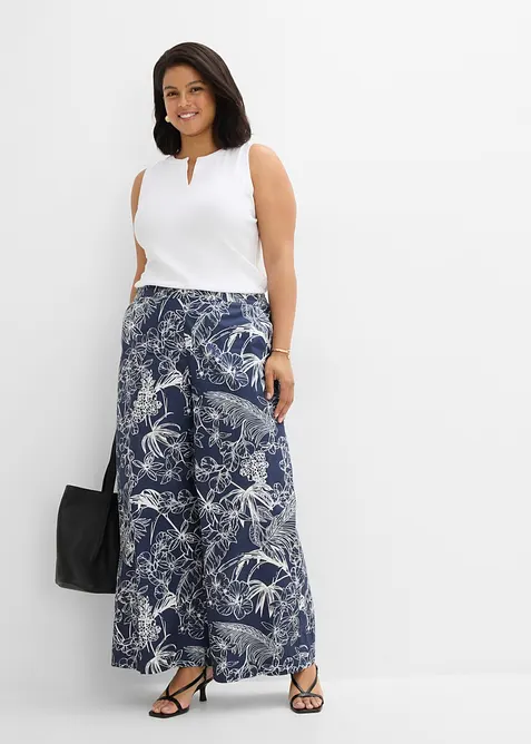 Marlenehose aus reiner Baumwolle, bonprix