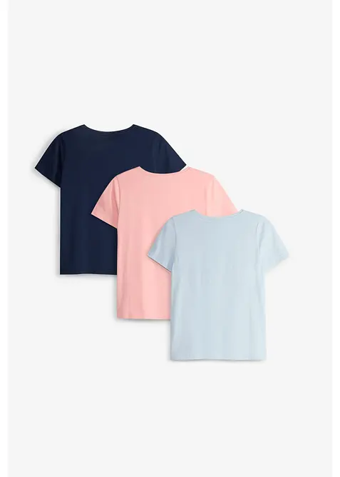T-Shirt aus reiner Bio-Baumwolle (3er Pack), bonprix