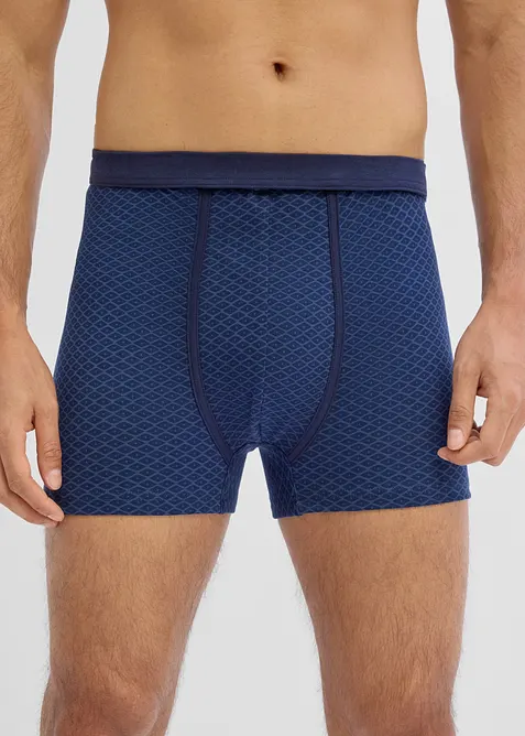 Mittellange Highwaist Boxershorts eng mit weicher Baumwolle (3er Pack), bonprix