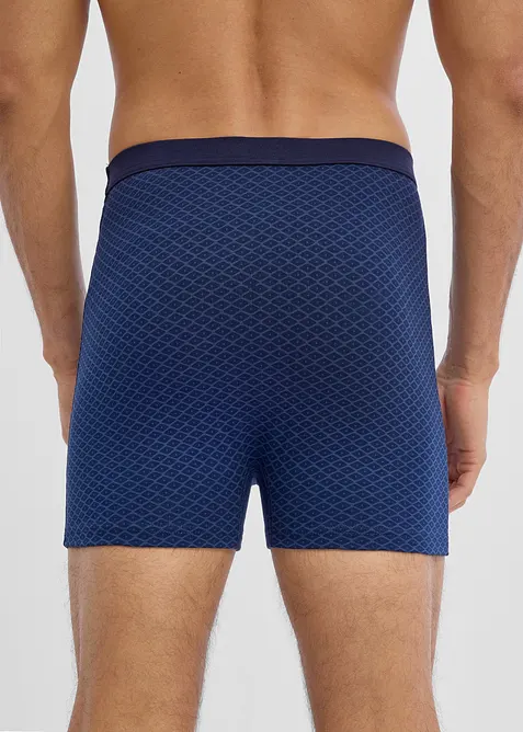 Mittellange Highwaist Boxershorts eng mit weicher Baumwolle (3er Pack), bonprix