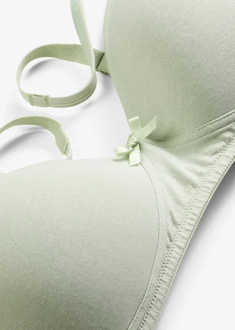 Lot de 3 soutiens-gorge coton &agrave; coques sans armatures, bonprix