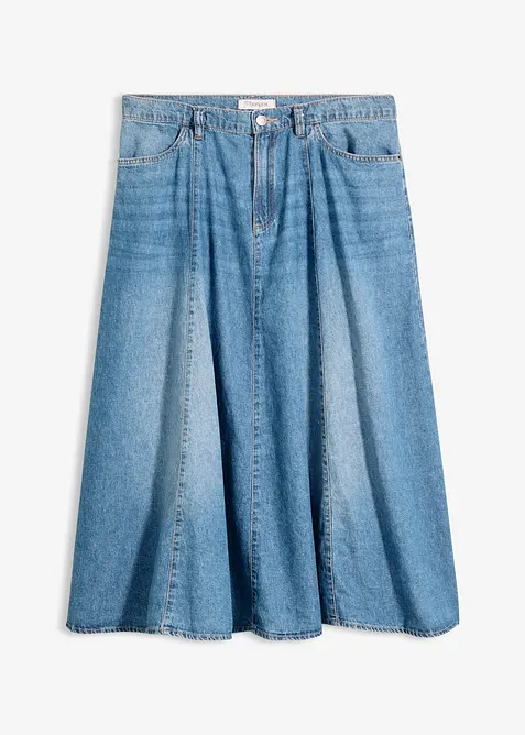 Leichter Jeansrock mit verstellbarem Bund, bonprix