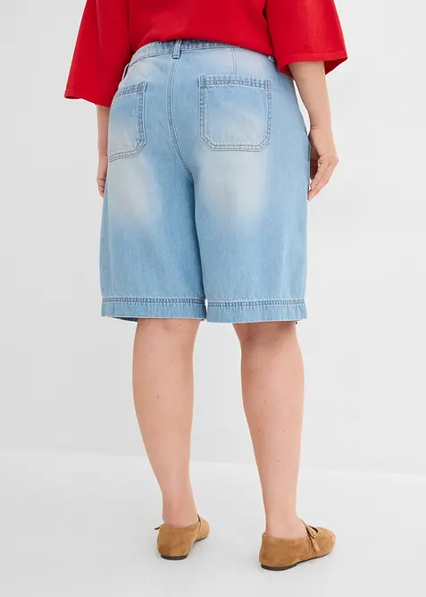 Leichte Jeans-Bermuda Mid Waist, bonprix