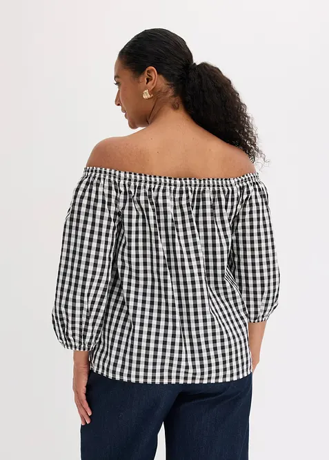 Carmenbluse aus reiner Baumwolle, bonprix