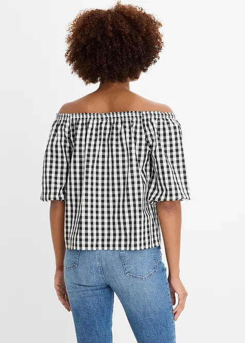 Carmenbluse aus reiner Baumwolle, bonprix