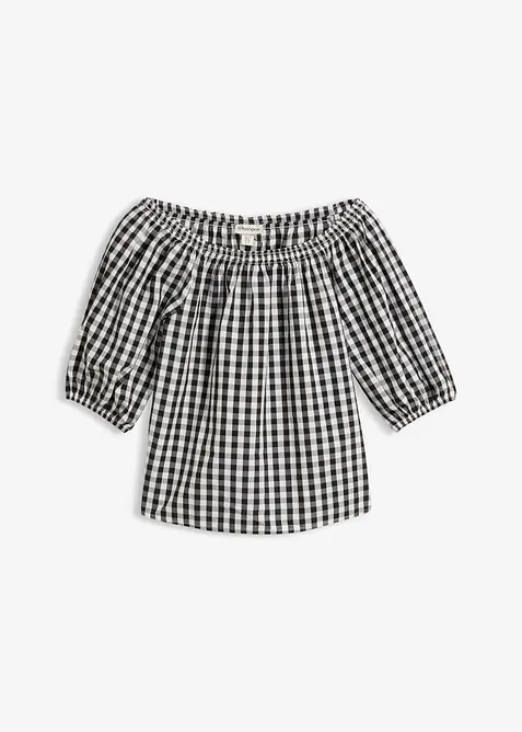 Carmenbluse aus reiner Baumwolle, bonprix