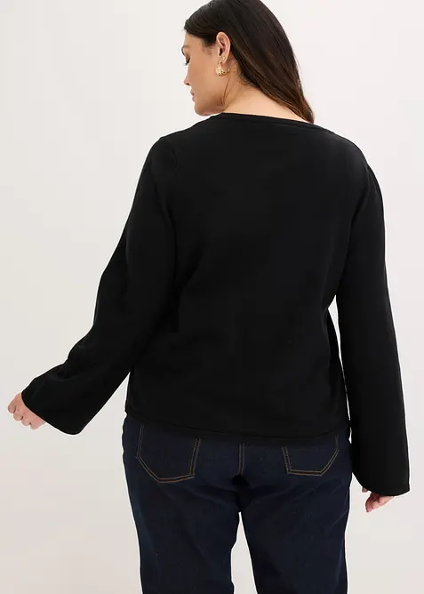 Feinstrickjacke aus Baumwoll-Mix, bonprix